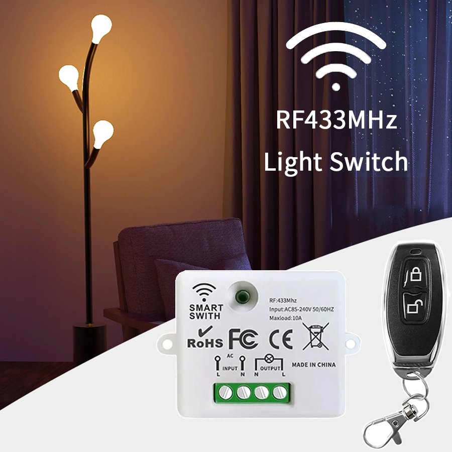 Smart Home Project - RF 433MHz Draadloze Afstandsbediening Schakelaar Smart