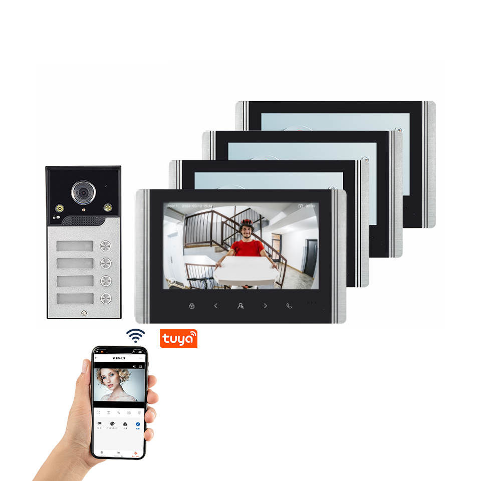 Smart Home Video Doorbell App - Meerdere gezinnen videodeurtelefoon Tuya Smart APP