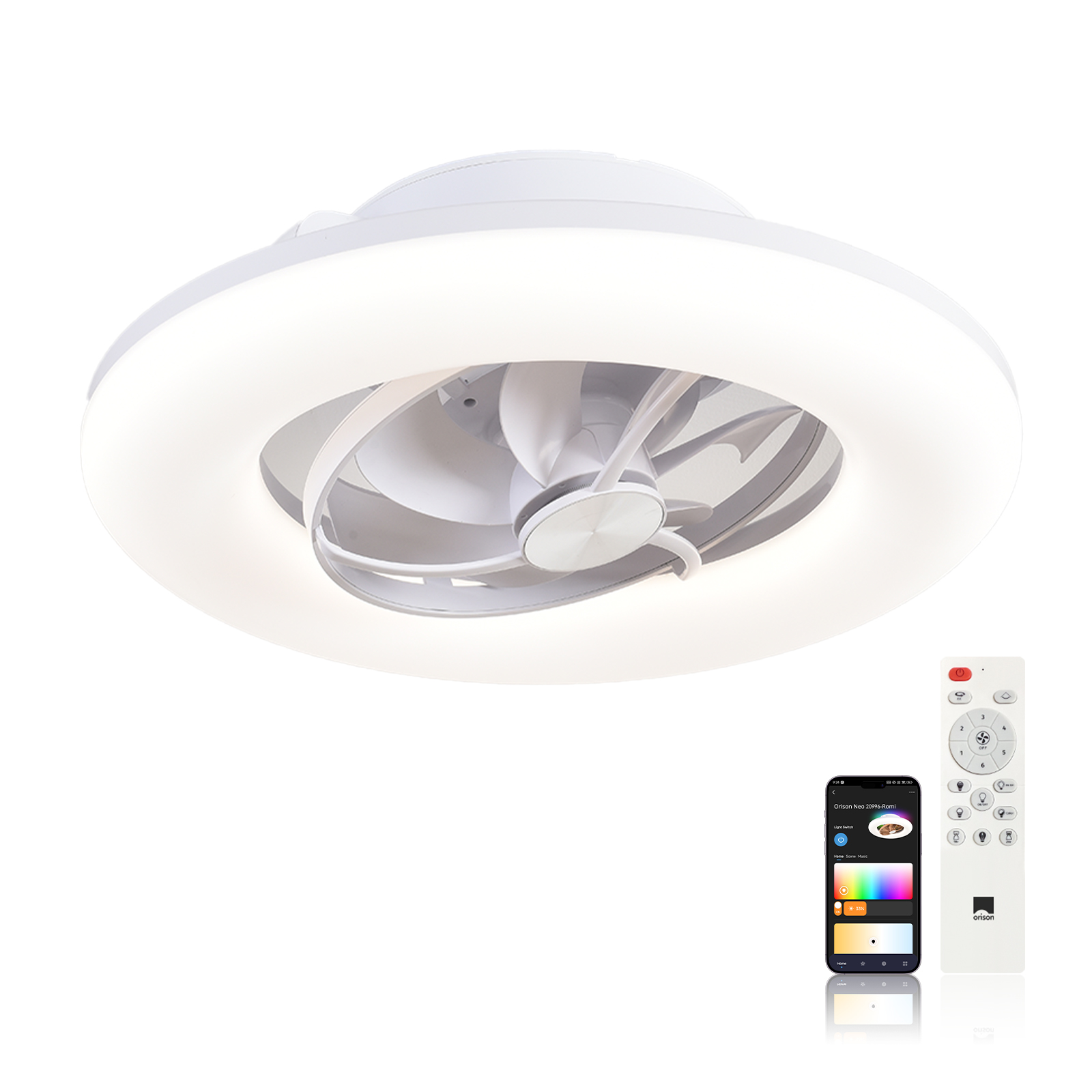 Smart Bathroom Fan - Orison 22 inch 360 ° Oscillerende