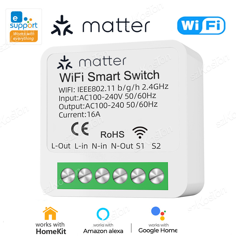 Home Automation Kit - Voor Homekit Matter WiFi Smart Switch