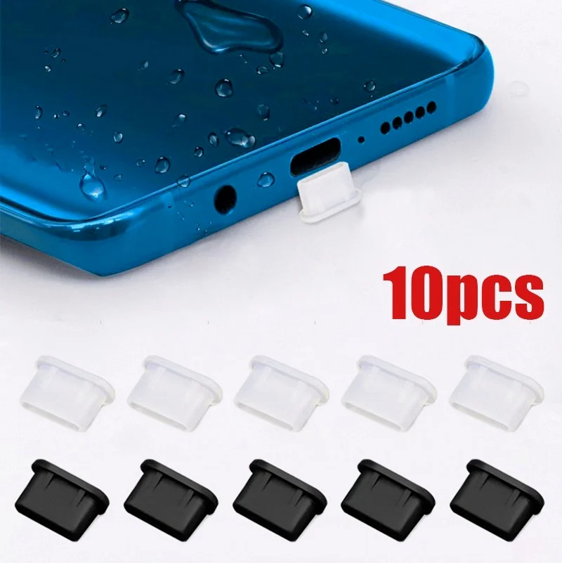 Smart Home Xiaomi - Type-C siliconen stofstekkers Telefoon USB-oplaadpoort Beschermhoes