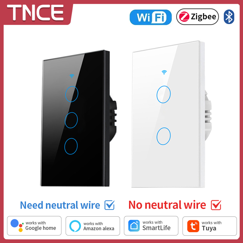 Smart Home Life - Tnce Tuya Wifi/Zigbee Slimme Lichtschakelaar, Neutrale
