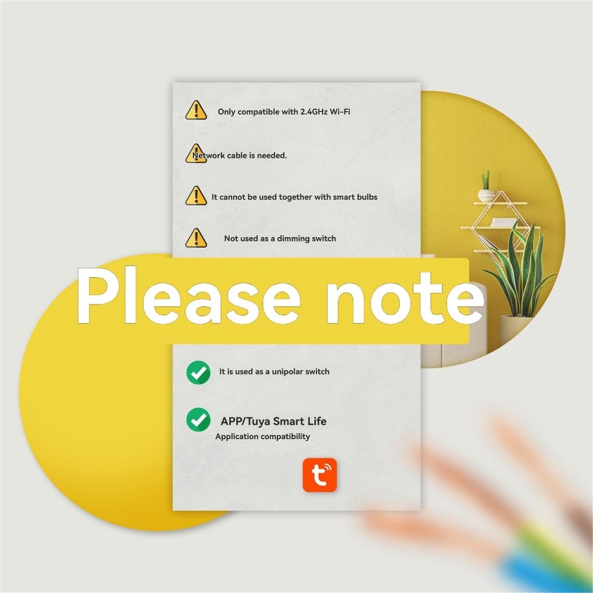 Smart Home Switch - update. WiFi Tuya Smart Switch US-versie