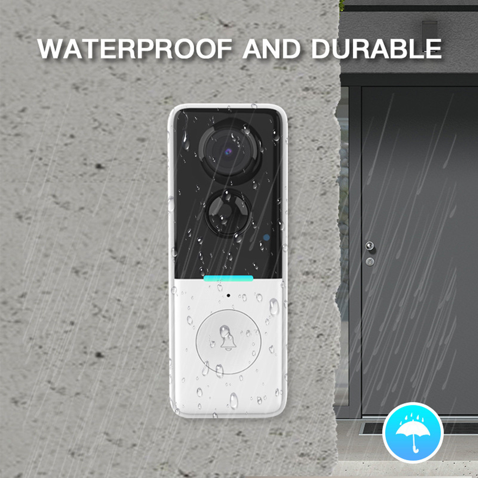 Smart Home Video Doorbell App - Slimme deurbel Deurcamera TY App-bediening Infrarood