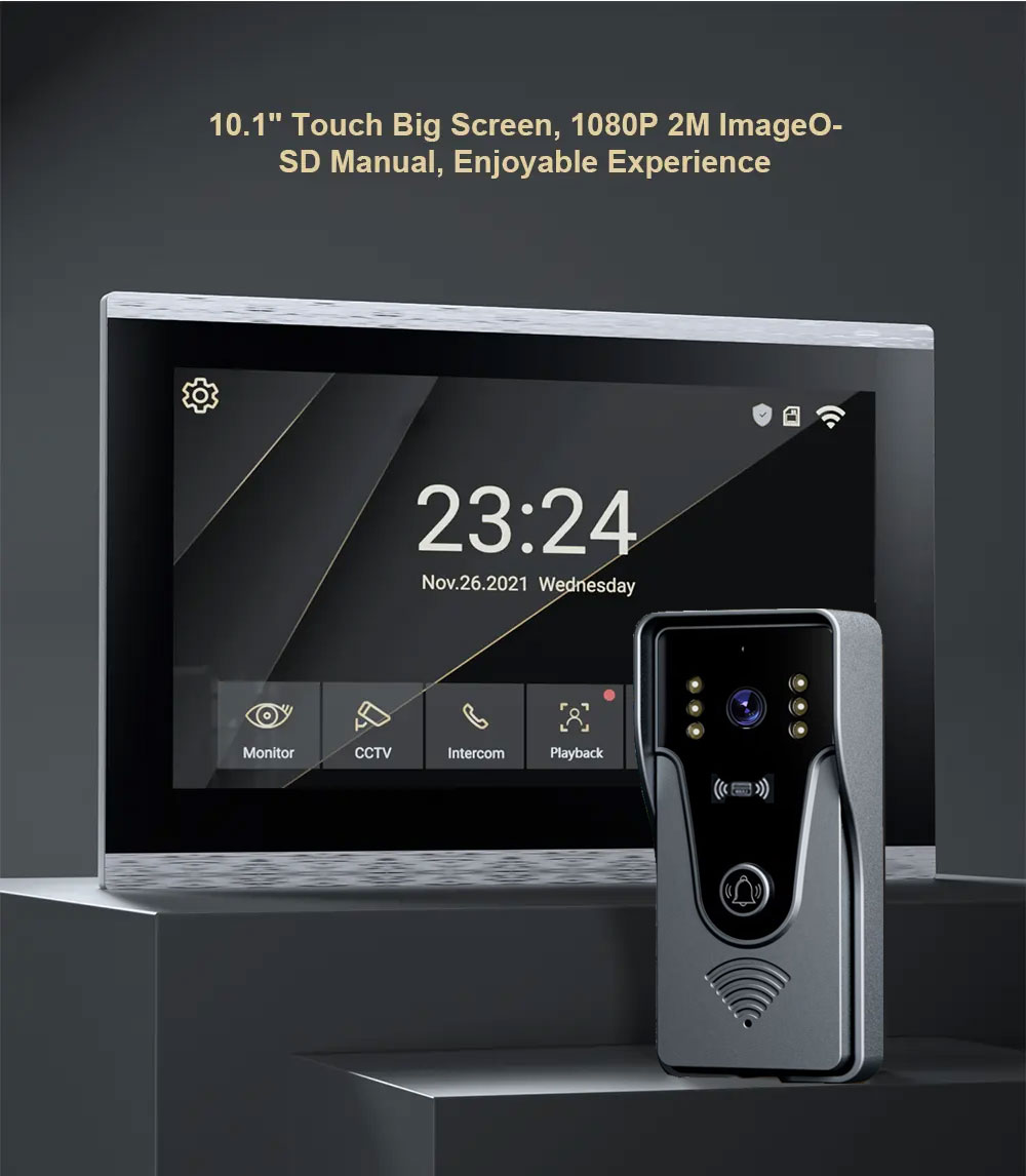 Tuya 1080P 10 inch kleurenaanr - Smart Home Video Doorbell App recensie en prijs