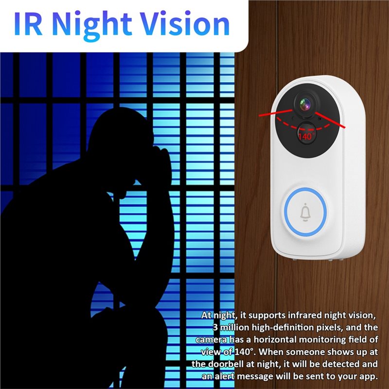 【CYBER MONDAY】Wifi IP 3MP Icse - Smart Home Video Doorbell App recensie en prijs