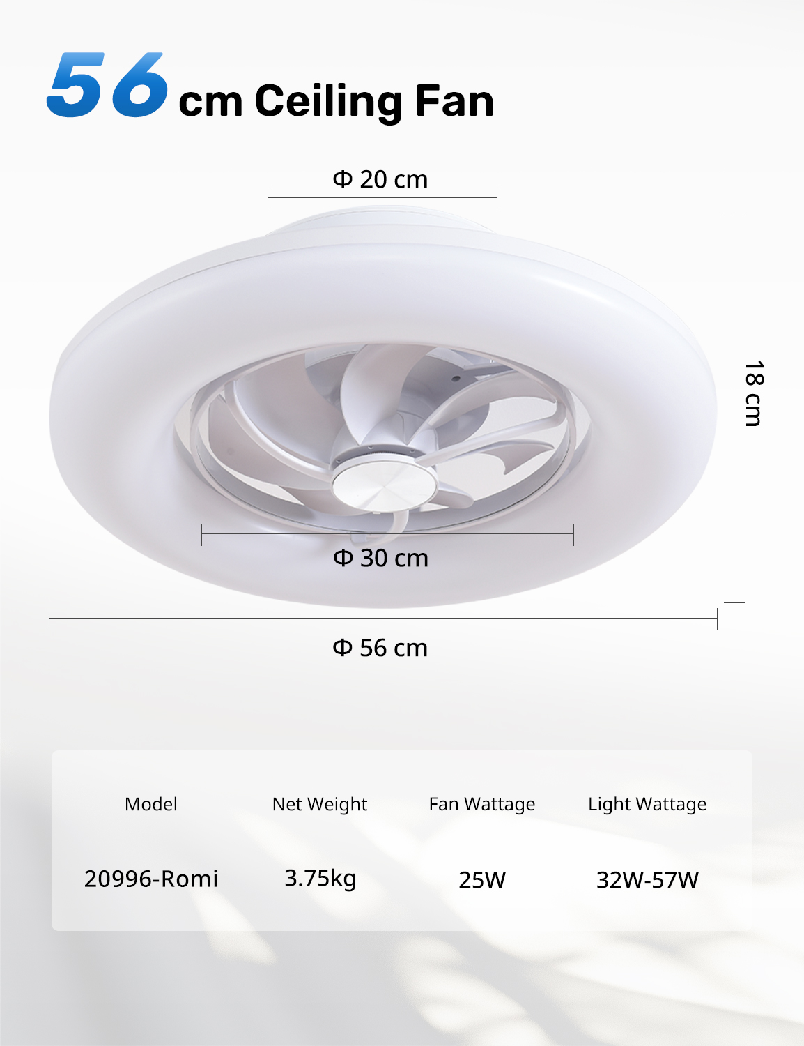 Orison 22 inch 360 °   Oscille - Smart Bathroom Fan recensie en prijs