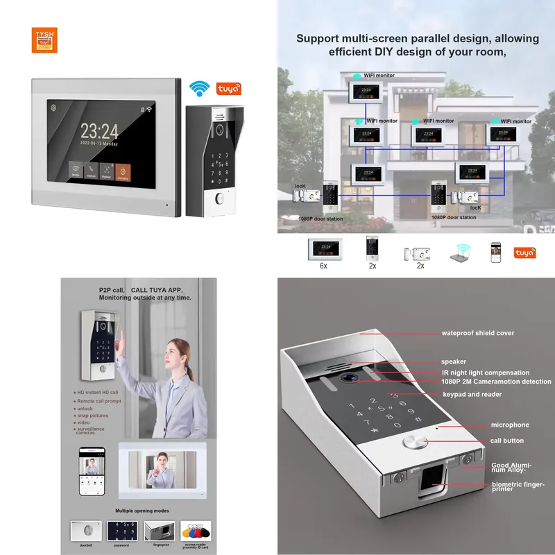 TYSH 2-draads IP Smart WiFi Vi - Smart Home Video Doorbell App recensie en prijs