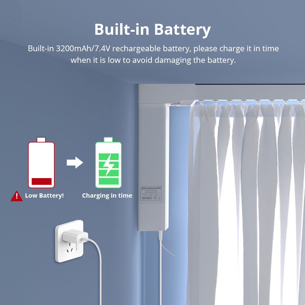 Zemismart Tuya Zigbee oplaadba - Curtain Motor recensie en prijs