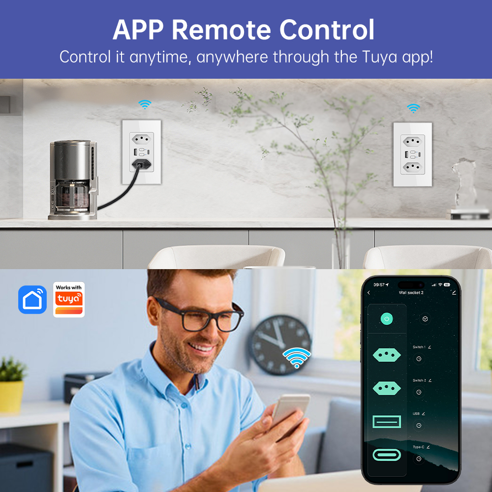 MANHOT Wifi Smart Brazil Socke - Smart Home Project recensie en prijs