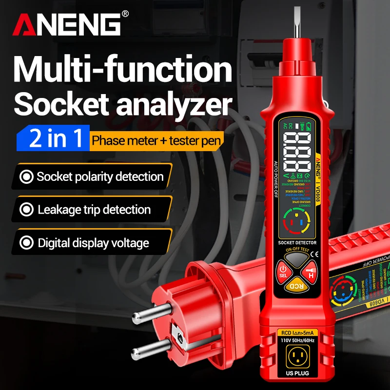 Socket Circuit Tester ANENG VD - Home Automation Kit recensie en prijs