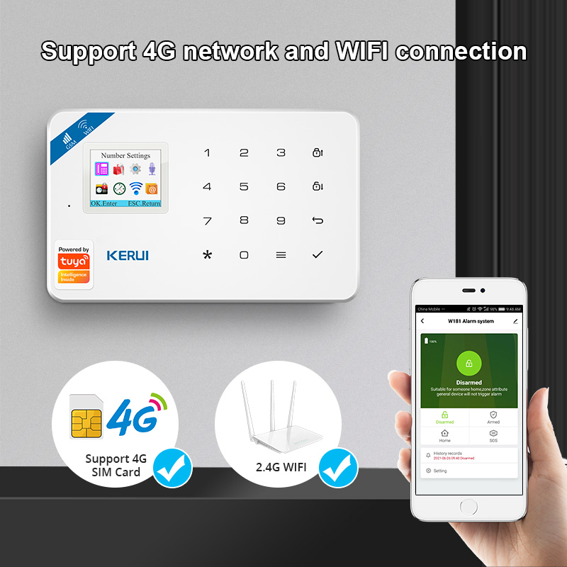 KERUI Alarmsysteem Kit W184 4G - Home Automation Kit recensie en prijs