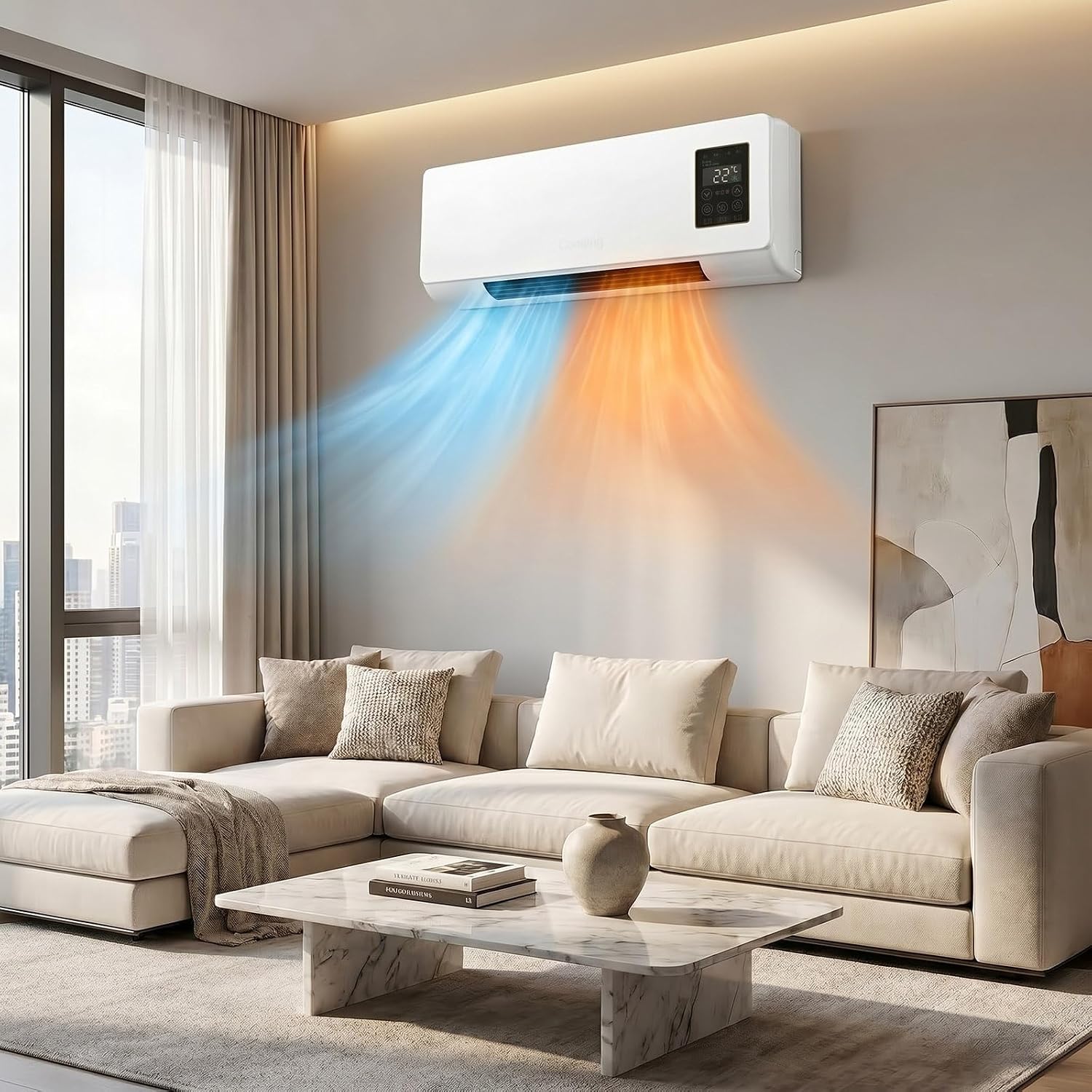 1800W Wandgemonteerde Aircondi - Smart Bathroom Fan recensie en prijs