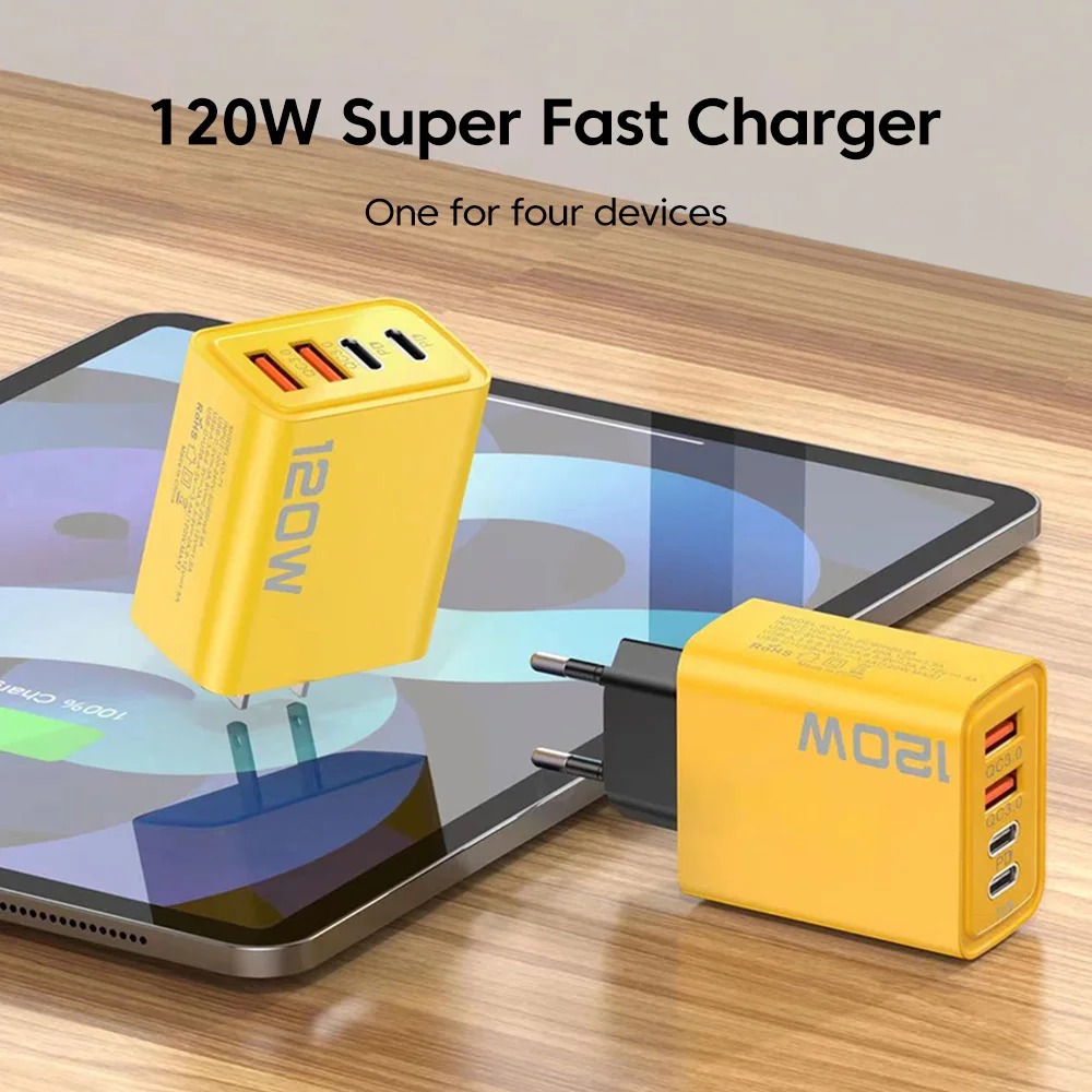 120W 4-poorts snellader PD QC3 - Smart Home Xiaomi recensie en prijs
