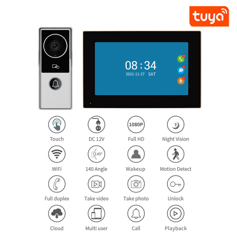 TUYA 1080P 7/10 Inch Touchscre - Smart Home Video Doorbell App recensie en prijs
